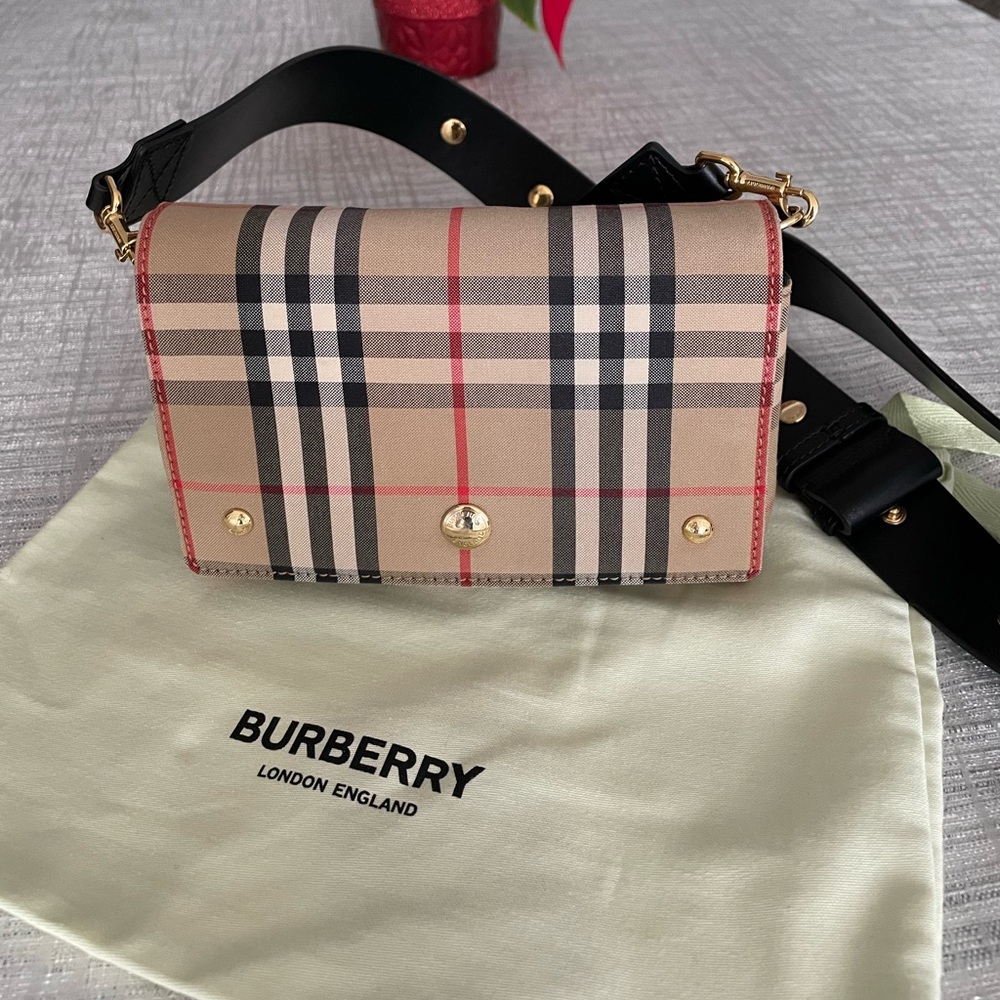 Burberry Beige Check Hackberry Bag